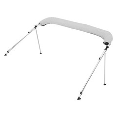3 Bow Boat Bimini Tops, 600D Polyester Canopy with Aluminum Alloy Frame, Waterpr