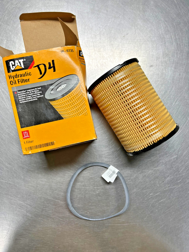 1R-0735 Genuine OEM CAT Hydraulic FILTER & GASKET 6V9633 Caterpillar 1R0735