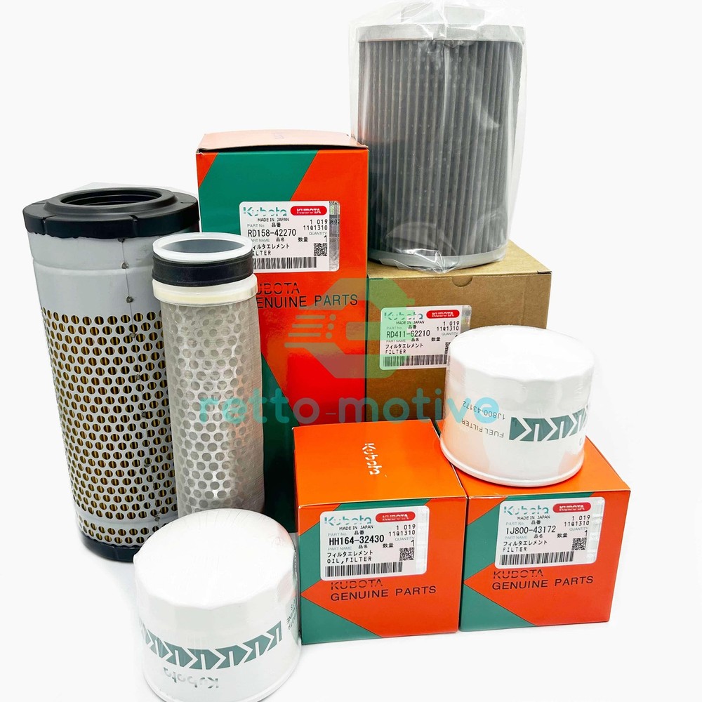Genuine HH164-32430 Maintenance Filter Kit OEM For Kubota KX040-4 Mini Excavator