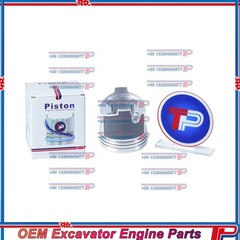 TP 4D84-3 4D84E-3 Piston Kit with Pin & clips for Yanmar B6-3 Excavator komatsu