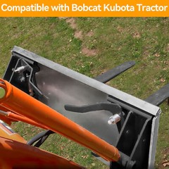 5/16″ Skid Steer Loader Mount Plate & Latch Box Bucket Quick Tach Attachment US