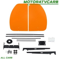 ALL-CARB Sun Shield Tuff Top Canopy 52″× 52″ For 2″ x 2″ or 2″ x 3″ Rops Orange