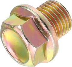 M14x1.5 Steel Engine Oil Drain Plug with Seal Ring, Bronze Tone for Honda Civic
