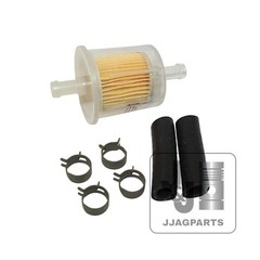 In Line Fuel Filter w/ Hose & Clamps -Fits John Deere Tractor