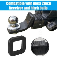 5PCS 2″ Hitch Receiver Silencer Pad Noise Eliminator for Any 2″ Trailer Hitch