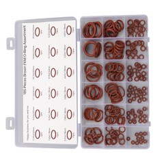 185 Pcs FKM Brown O-Ring Kit,75A Durometer,18 Kind Size from 2.57mm to 20.22mm