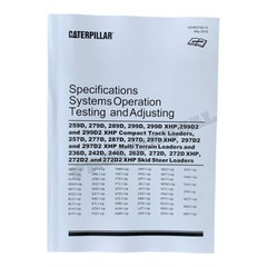 Caterpillar 236D 242D 246D 262D 272D Loader Testing and Adjusting Service Manual