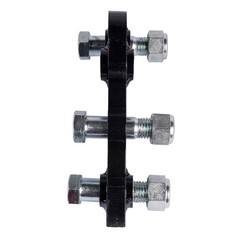Single L-shaped Bracket fits for Mini Excavator Hydraulic Clip Thumb Three Holes