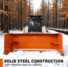 Wolverine 8′ SNOW PUSHER SKID STEER QUICK ATTACH SP-15-84W Shipping $3.75 Per Mi