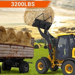 ⭐45″Heavy Duty Skid Steer Pallet Forks for Tractors Attachment for Loader 3200LB