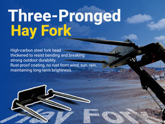 Heavy Duty 39.37 Inch Width Hay Spear Attachment For Skid Steer Loader Free Ship