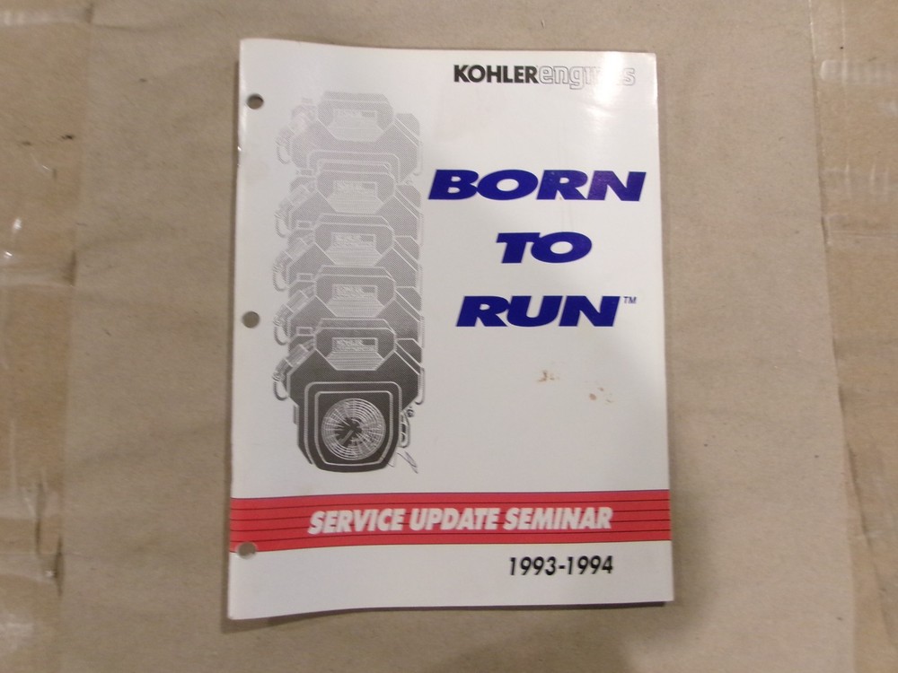 Kohler Service Update Seminar 1993-1994