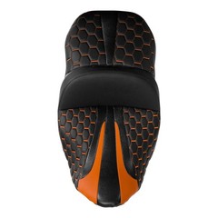 Gel 2 Up Rider Driver&Passenger Seat Fit for Harley Touring Road King Glide Stre