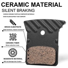 Bucklos 2 Pairs Bl-01S Disc Brake Pads For Ceramic Shimano L03A L04C L05A K04S