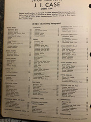 J.I. Case Model 1200 Traction King Shop Manual