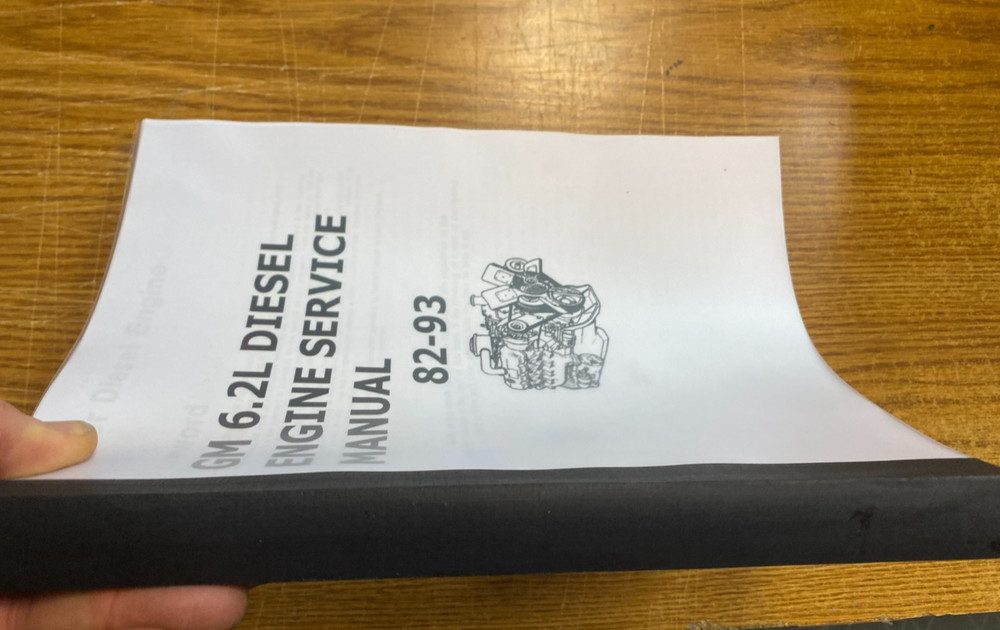 6.2 DIESEL ENGINE SERVICE MANUAL 1982-1993 CK TRUCK 6.2 AM General WORKSHOP