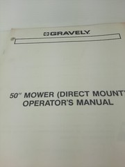 Gravely 50″ Mower Direct Mount Mower Operator’s Manual
