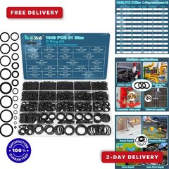 KEZE 1040 Pcs O Ring Kit Universal Nitrile Rubber Assortment Set