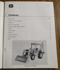 *John Deere JD 310 Backhoe Loader Tractor Operators Manual OM-T51923 I5 ORIGINAL