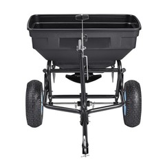 Uimoso Tow-Behind Broadcast Spreader 130LB, Settings, 0-9.8 ft Spread Width