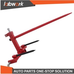 Labwork 49″ 3 Point Hay Bale Spear 3000lbs Capacity and 2 Stabilizers Spear