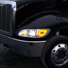 Headlight Assembly Fit Peterbilt 337 386 387 325 330 335 Chrome ABS Truck Lights