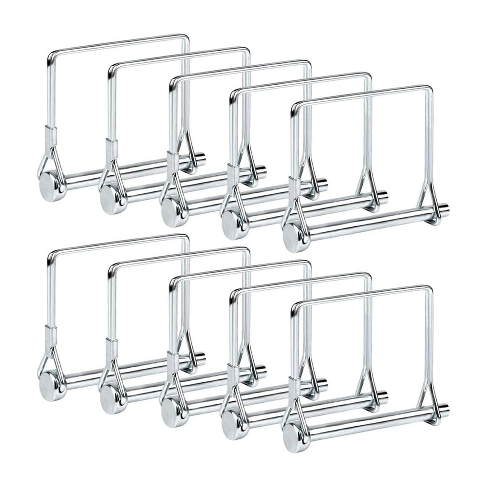 10 Pack Trailer Coupler Pin 5/16×3-1/2in Towing Hitch Pin Hea Size: 5/16×3-3/8