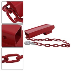 2″ Forklift Trailer Hitch Receiver Attachment Towing Pallet Forks Adapter