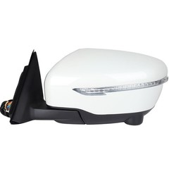 LH Side Mirror Glass Lens 14-19 Nissan X-Trail T32 Rogue 360 Cam Heat 13Pin Fold