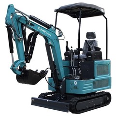 1.8Ton Mini Excavator Pilot System Kubota Hydraulic Digger 10 Attachments USA