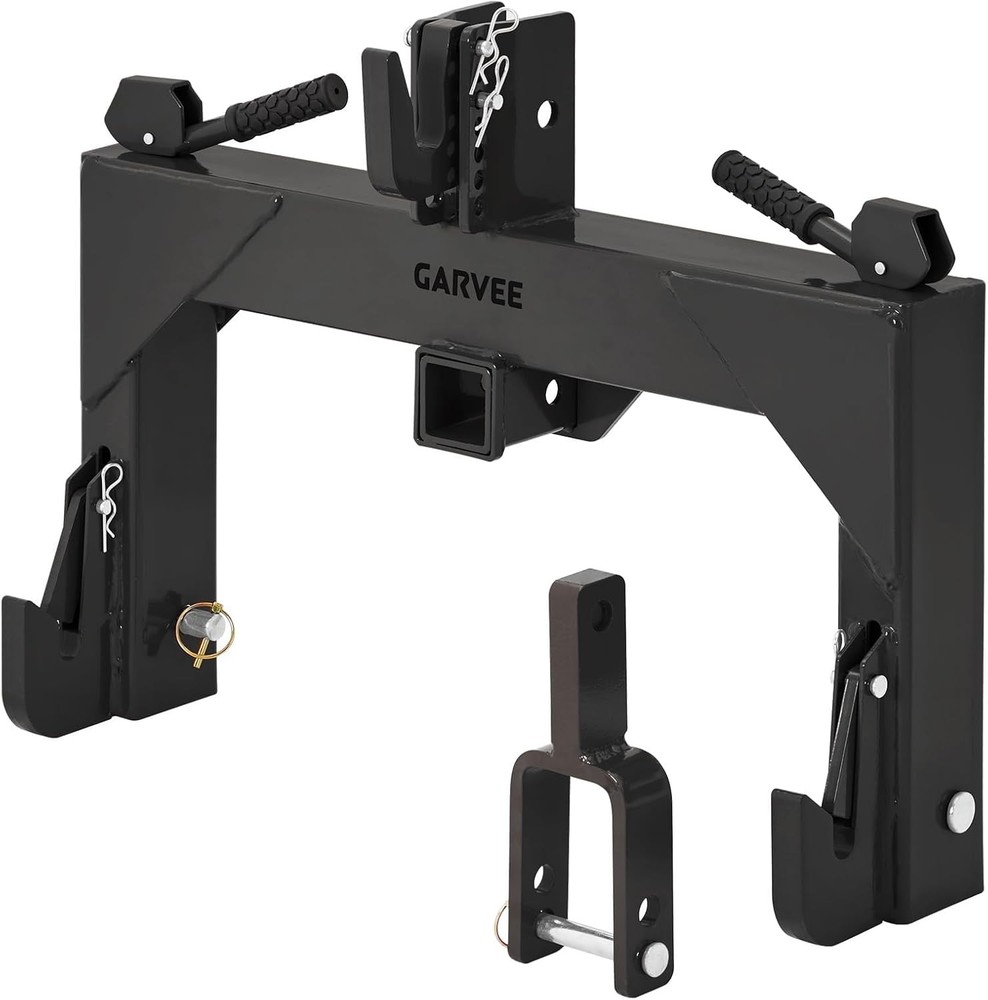 3 Point Quick Hitch Adapter For Category 1 Tractors & 2″ Receiver Hitch 3000Lbs