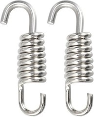 2 Pcs Universal Exhaust Pipe Spring for Motorcycles 43mm 1.69″ Stainless Steel E