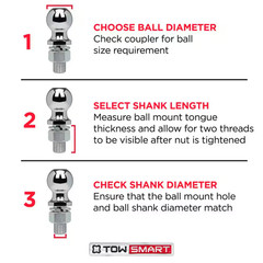Class 3 up to 8,000 Lb. Swap-A-Ball 1-7/8 In., 2 In. and 2-5/16 In. Ball Diamete