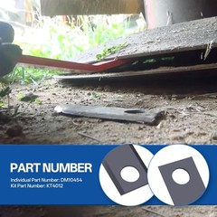 6Pcs Blade Kit For BDR-135, BDR-165, BDR-185 Drum Mowers, Replace KT4012,DM10454