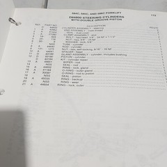 Case 584C 585C 586C Forklift Manual Parts Catalog Operators Owners Set Book