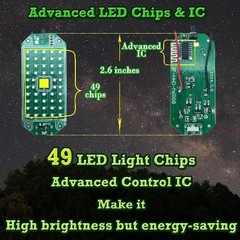 Wireless Strobe LED Lights, USB Rechargeable, 7 Colors & 30 Number of Items: 1