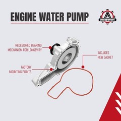 Engine Water Pump Compatible with Volvo, Mack – VN, VNL, VHD, D11, D13, D16