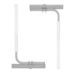 2PCS Adjustable Boat Trailer Guide Poles Rustproof Galvanized Steel with PVC