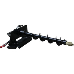 Hydraulic Auger Attachment For Mini Skid Steer Post Hole Drilling Tool Free Ship
