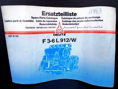 Ersatzeilliste KHD Deutz – 2974146 – F 3-6 L 912/W – SPARE PARTS CATALOGUE