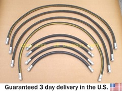 JCB BACKHOE- 3/8 BSP FRONT LOADER ARM HOSE KIT L+R, 8 PCS. (612/00100 612/71002)