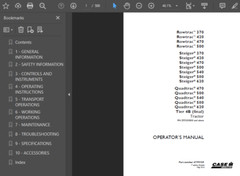 CASE IH 500 STEIGER TRACTOR MANUAL OPERATORS SERVICE SHOP ENGINE REPAIR PDF USB