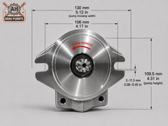 AHPR1 Hydraulic Pump for Chinese Mini Excavator RATO 420 Engine 9 Spline BSPP