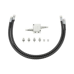 Mini Excavator Valve Kit Fully Assembled M14 Thread 1/4 inch Hydraulic Hose