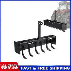 55 Inch Heavy Duty Box Blade for Tractor 6 Adjustable Shanks CAT 0-1 Compatible