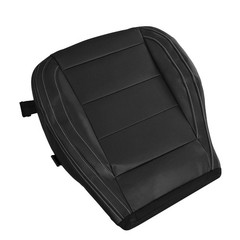 Driver Side Bottom Perforated Leather Seat Cover Black Ford Mustang 2015-2023