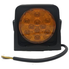 Wesbar Single Amber 9 LED Agricultural Tractor Trailer Light Hard Wired