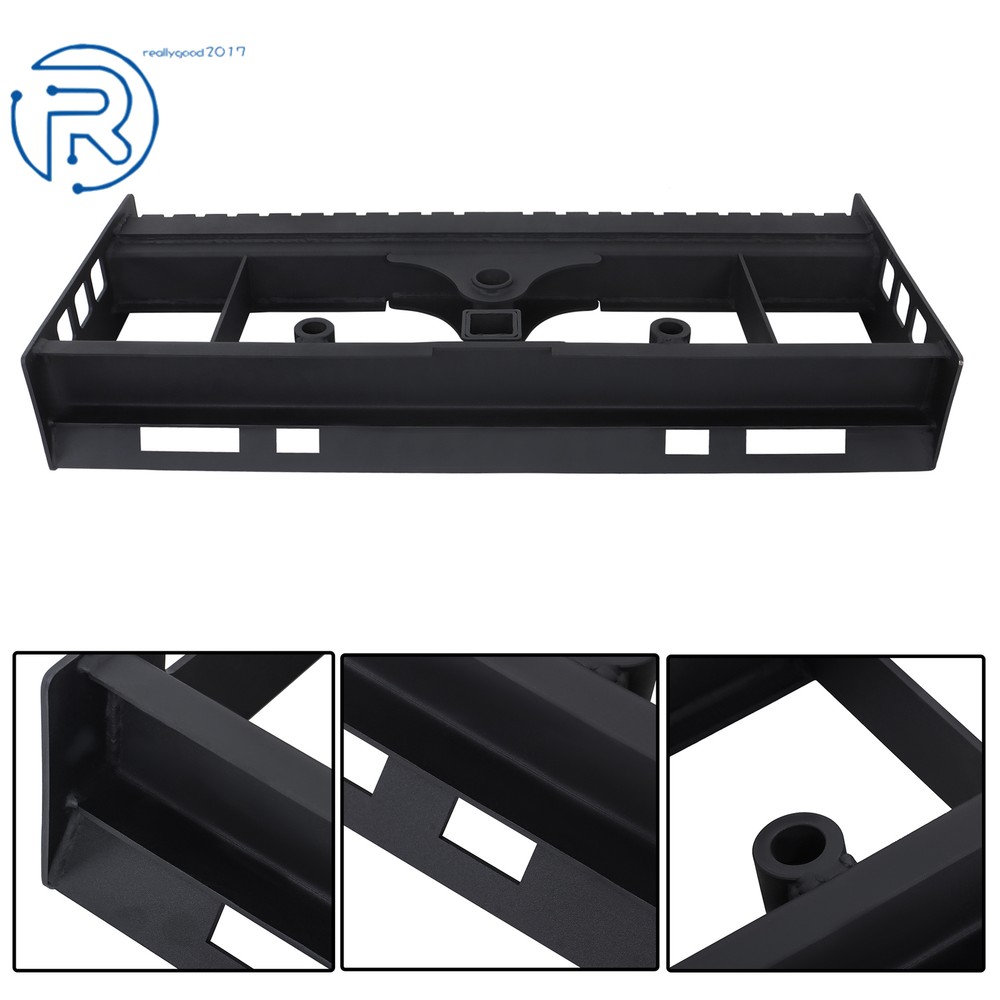 2500LBS Heavy-Duty Skid Steer Pallet Fork Frame W/Receiver Hitch & Spear Sleeves