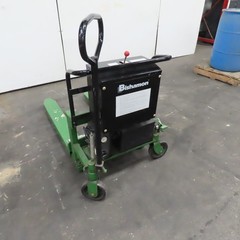 Bishamon LVE-100 2200Lbs. Skid Lift 12V Powered Fork Pallet Truck 30″ Lift