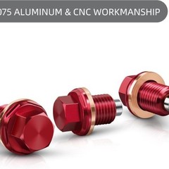 Magnetic Oil Drain Plug 7075 Aluminum CNC Craft with WasherSize:M14x1.5 plug